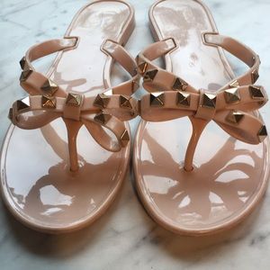 Bow Studded Sandals
